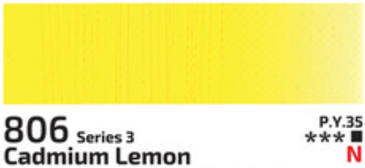 Kvašová barva Rosa 20ml – 806 Cadmium Lemon