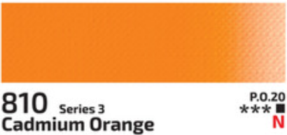 Kvašová barva Rosa 20ml – 810 Cadmium Orange