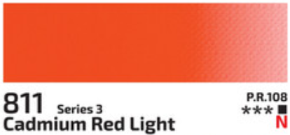 Kvašová barva Rosa 20ml – 811 Cadmium Red Light