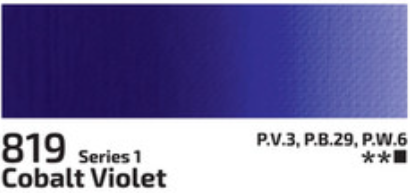 Kvašová barva Rosa 20ml – 819 Cobalt Violet