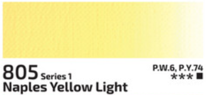 Kvašová barva Rosa 20ml – 805 Naples Yellow Light