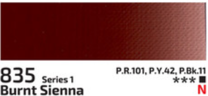 Kvašová barva Rosa 20ml – 835 Burnt Sienna