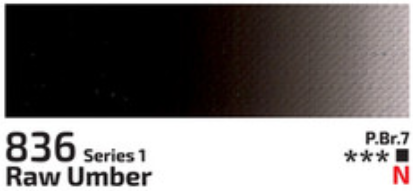 Kvašová barva Rosa 20ml – 836 Raw Umber