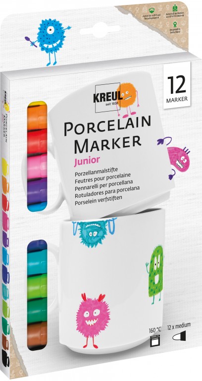 Sada markerů na porcelán Kreul 12ks