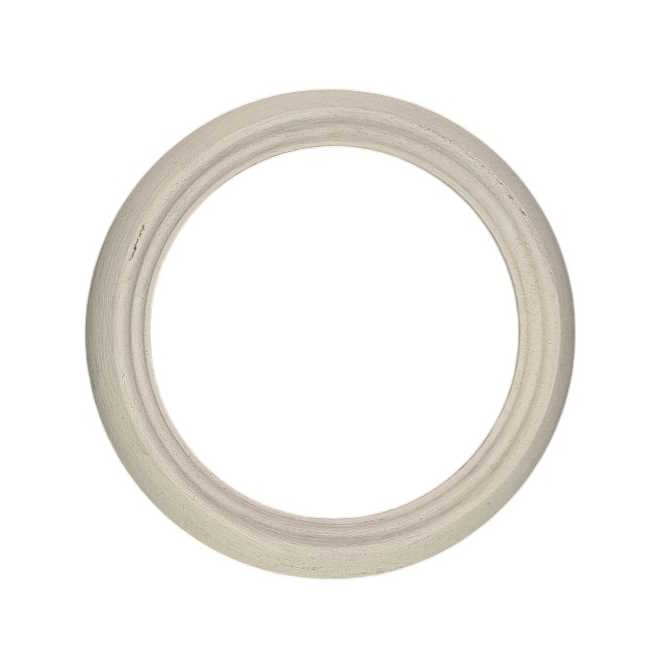 Kulatý rám bílý 9cm