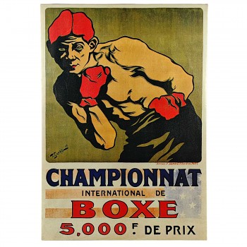 Obraz reprodukce 35x50cm – Championnat de Boxe