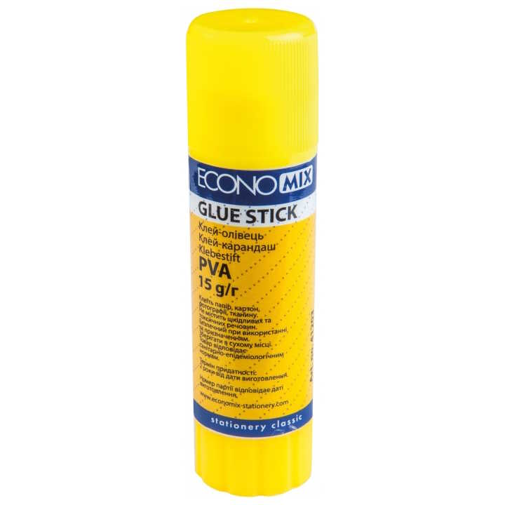 Tyčinkové lepidlo Economix 15g PVA