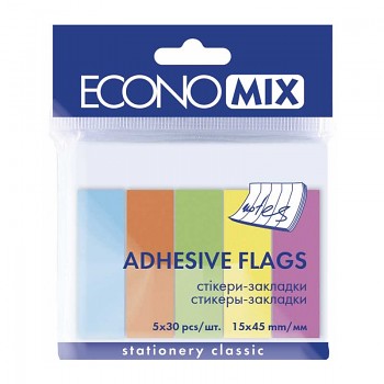 Samolepicí záložky 15x45mm neonové odstíny 150ks