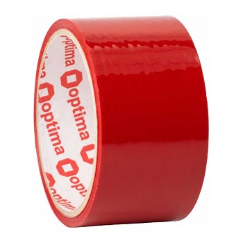 Barevná samolepicí páska červená 48mm x 30m, 38 micronů