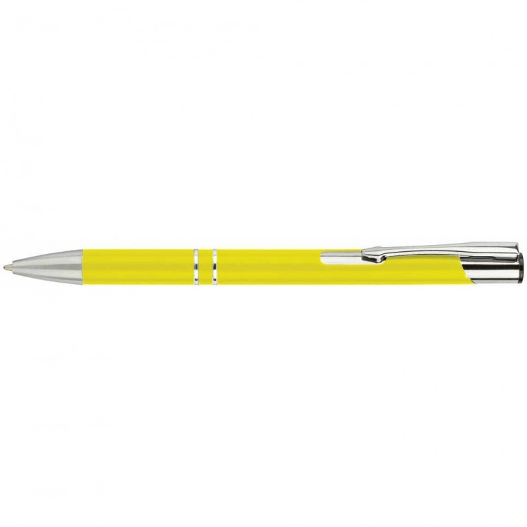 Kuličkové pero HIT žluté, modrý inkoust