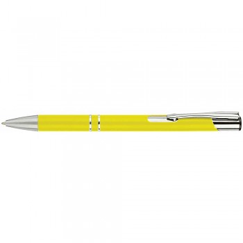 Kuličkové pero HIT žluté, modrý inkoust