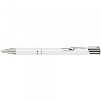 Kuličkové pero HIT bílé, modrý inkoust