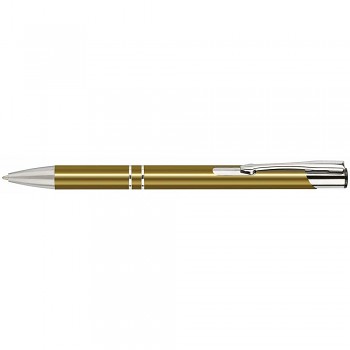 Kuličkové pero HIT zlaté, modrý inkoust