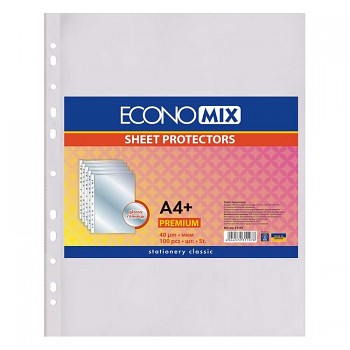 Chrániče na dokumenty A4 40µm, lesklé 100ks