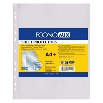 Chrániče na dokumenty A4 40µm, lesklé 20ks