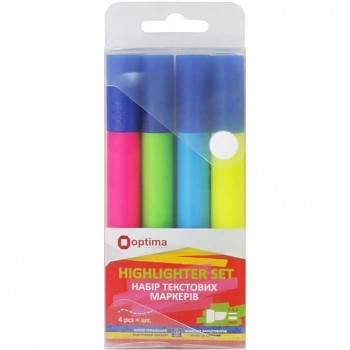 Sada zvýraňovačů OPTIMA 4ks základní odstíny