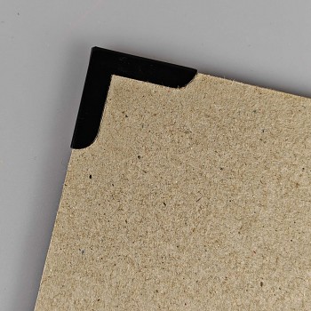 Kovový ochranný roh knihařský 25mm černý