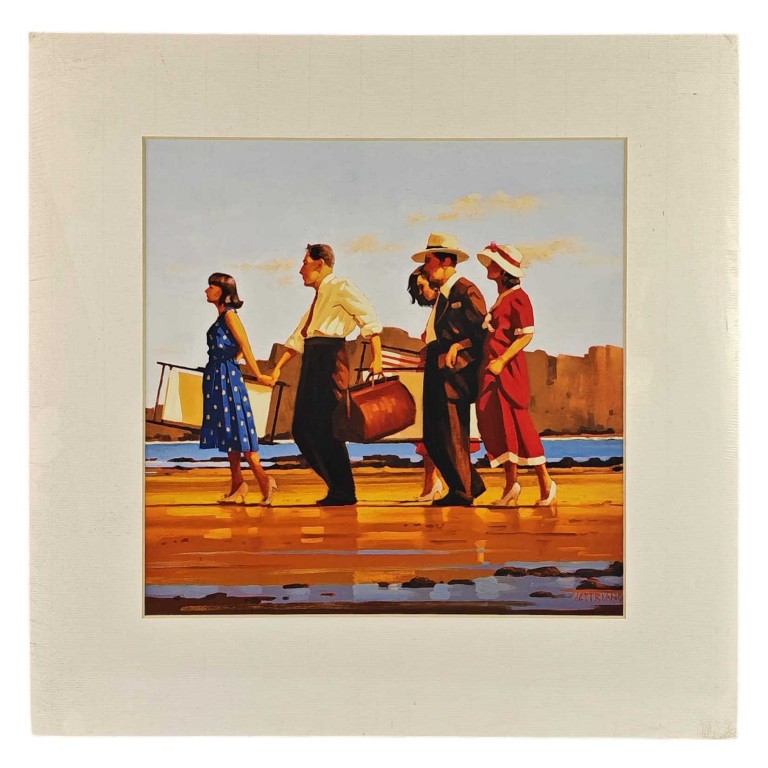 Obraz reprodukce 40x40cm – Jack Vettriano, Oh Happy Days