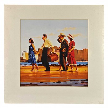 Obraz reprodukce 40x40cm – Jack Vettriano, Oh Happy Days