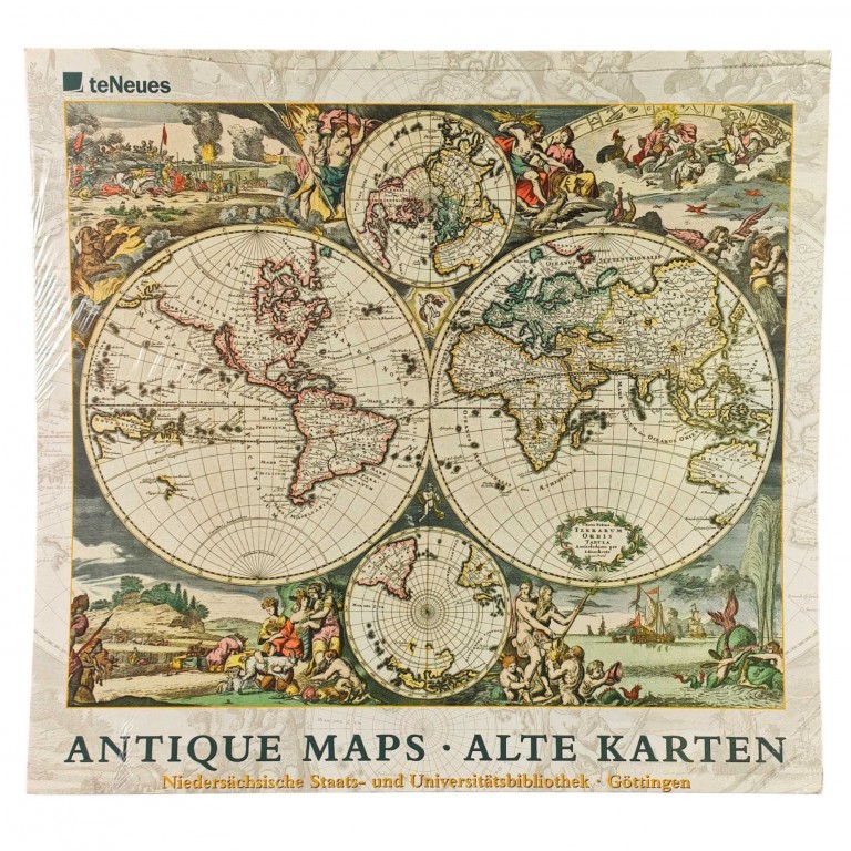 Obraz reprodukce 42x45cm – Ancient Map of the World