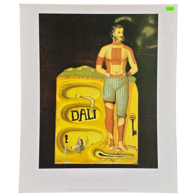 Obraz reprodukce 48x58cm – Dalí, Surrealist Poster from 1934