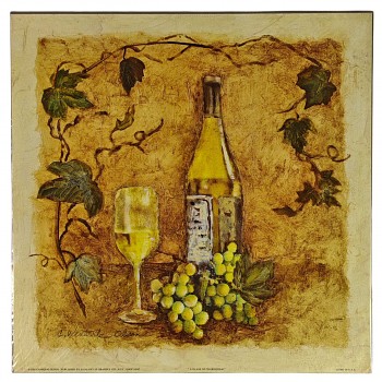 Obraz reprodukce 30x30cm – A Glass of Chardonnay