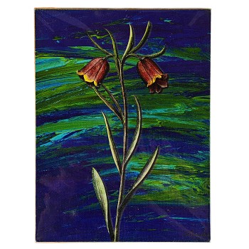 Obraz reprodukce 15x20cm – Blue and Green
