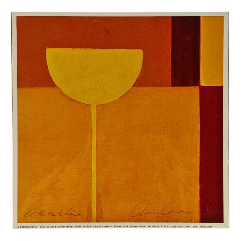 Obraz reprodukce 18x18cm – White Wine