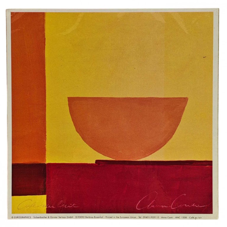 Obraz reprodukce 18x18cm – Cafe au lait