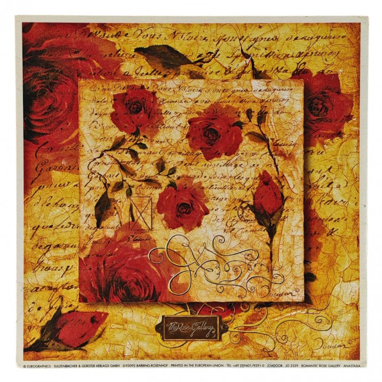 Obraz reprodukce 18x18cm – Rose Gallery II