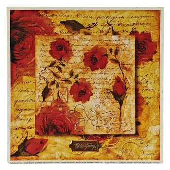 Obraz reprodukce 18x18cm – Rose Gallery II