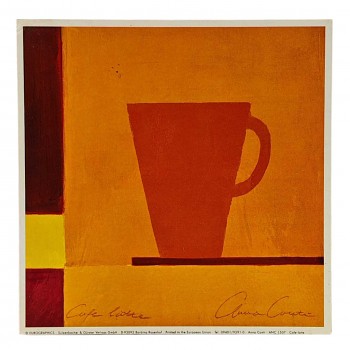 Obraz reprodukce 18x18cm – Cafe Latte