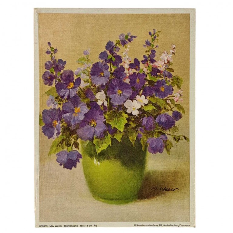 Obraz reprodukce 14x19cm – Blumenserie