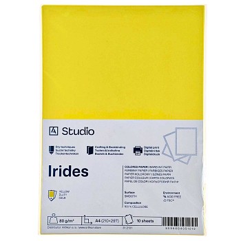 Coloured paper A4 80g Irides – Yellow 10 sheets
