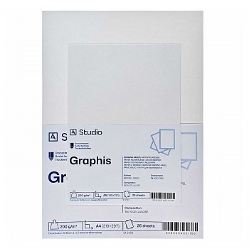 Kreslicí papír Graphis 200g A4, 25 listů