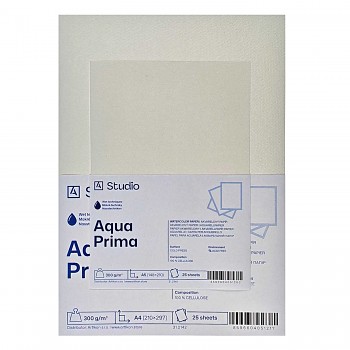 Akvarelový papír Aqua Prima 300g 40x50cm, 25 listů