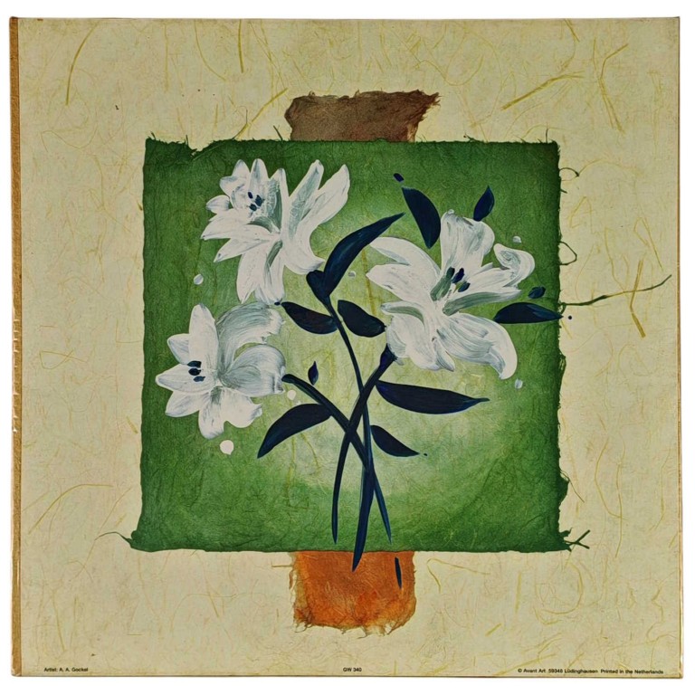 Obraz reprodukce 25x25cm – A. A. Gockel: Flower