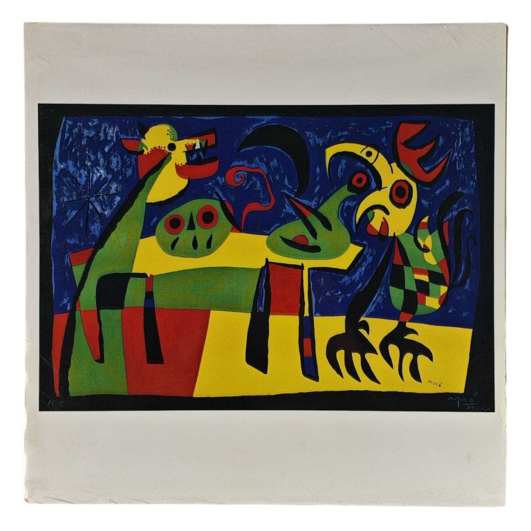 Obraz reprodukce 29,5x29,5cm – Miro: Abstraction