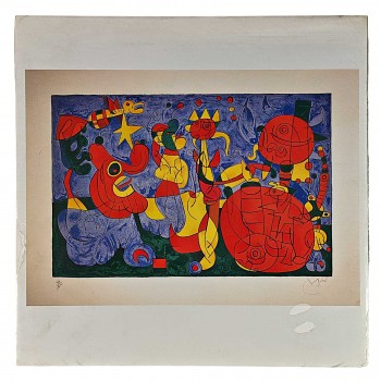 Obraz reprodukce 29,5x29,5cm – Miro: Abstraction I