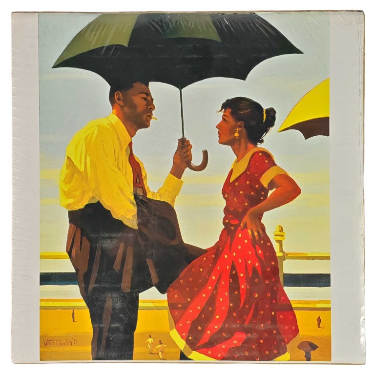 Obraz reprodukce 28x28cm – Pair Under Umbrella