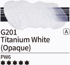Kvašové barvy Mijello – 201 Titanium White (Opaque)