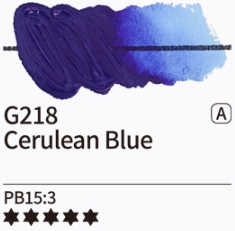 218 Cerulean Blue