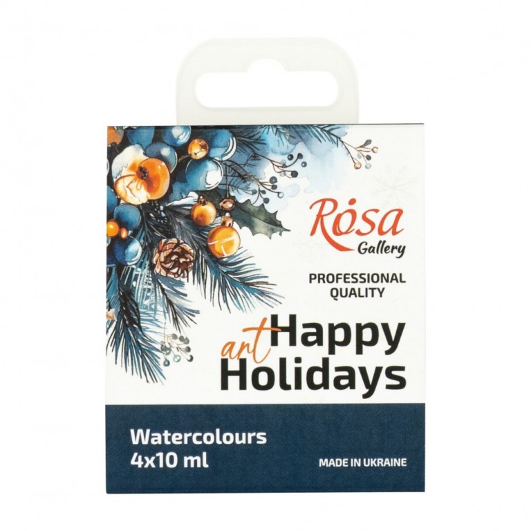 Sada akvarelových barev Rosa 4x10ml Vánoční edice 2