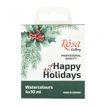 Sada akvarelových barev Rosa 4x10ml Vánoční edice 3