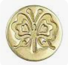 Pečetní hlava Manuscript 17mm – Motýl