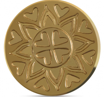 Pečetní hlava Manuscript 17mm – Vločka se srdíčky