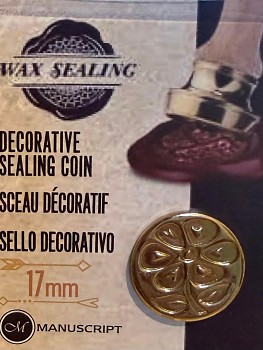 Pečetní hlava Manuscript 17mm – Kytka 1