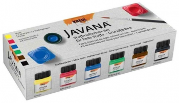 Sada barev na světlý textil Javana 6x20ml – Základní