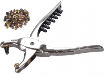 EXTOL kleště děrovací-drukovací sada se 100ks oček