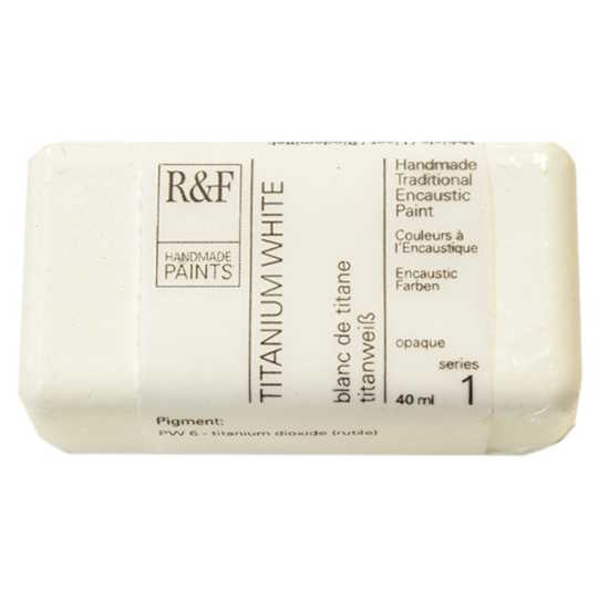 Enkaustická barva R&F 40ml – 1010 Titanium White